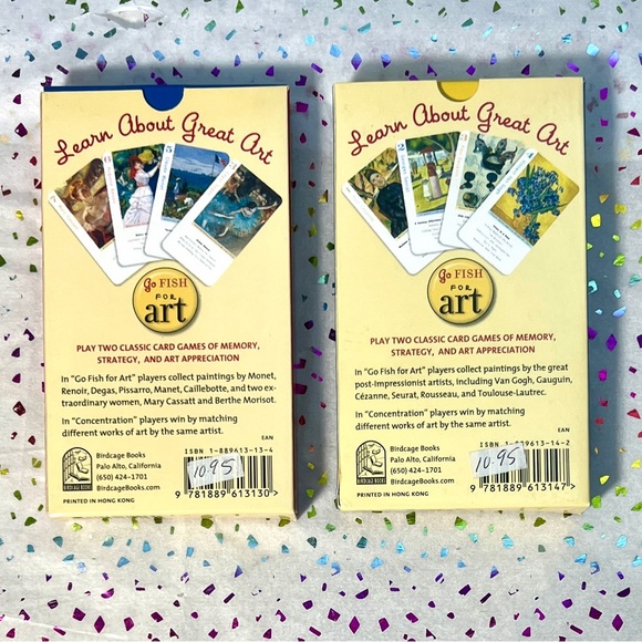 Go Fish For Art Card Games and Books - Impressionists & Van Gogh & Friends - Picture 4 of 4
